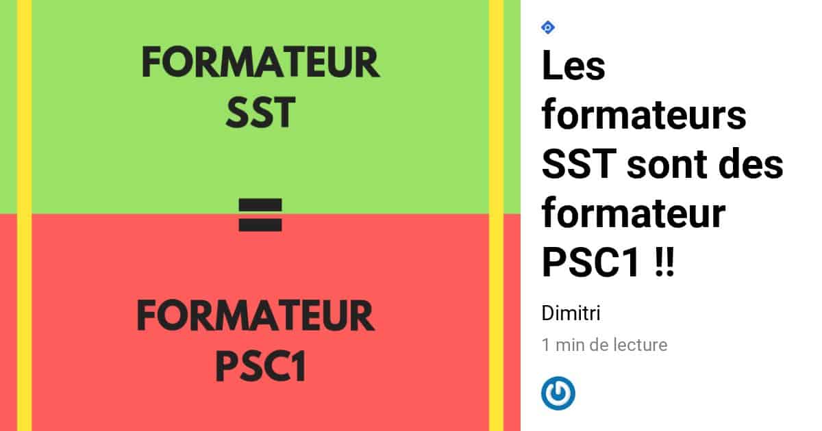 Les Formateurs Sst Sont Des Formateur Psc1 Evalforisque